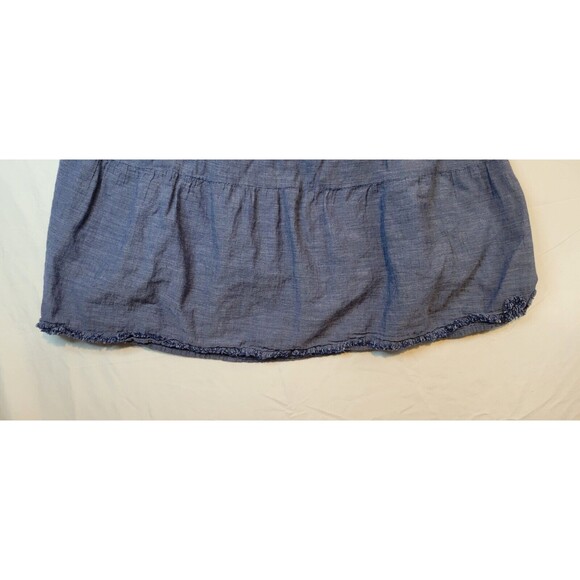 Studio West Apparel Women's Chambray Skirt Size Medium Blue Embroidered Vintage - Picture 14 of 14